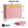 Dresser for Bedroom with 6 Drawers 2-Door Storage Cabinet Dressers & Chest of Drawers - 2 of 4