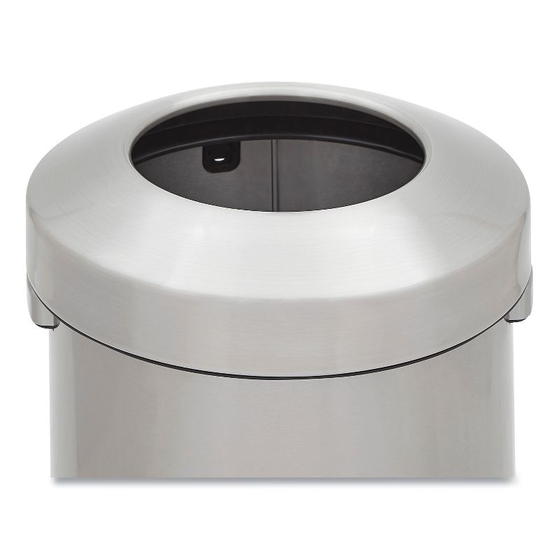 Rubbermaid Refine Stainless Steel Indoor Trash Can with Open Lid 15 Gallon Silver (2147581), 2 of 6
