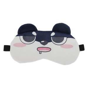 Unique Bargains Soft Cartoon Sleep MaskStare Eyes Black White 1 Pc - 1 of 4