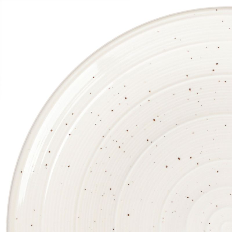 Gibson Elite Ramapo 12 Piece Stoneware Dinnerware Set in White Speckle, 5 of 10