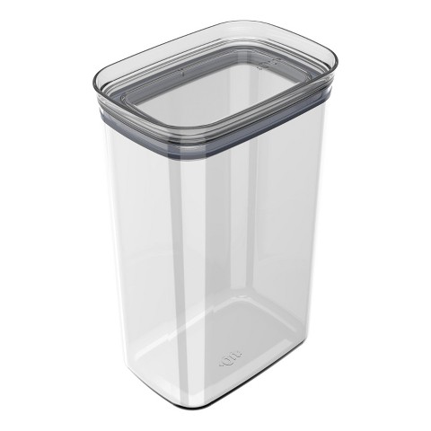 OU Airtight Food Storage Container 9.7cup, BPA Free Clear Plastic Food Storage Container with Leak Proof Lid, Stackable Kitchen Pantry Organizer
