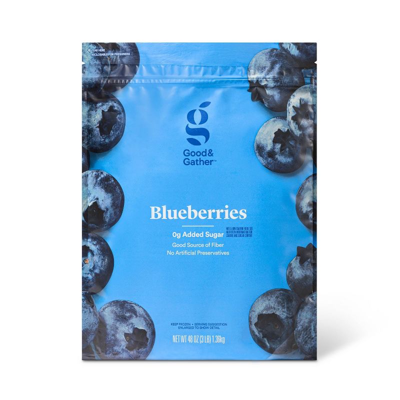 Frozen Blueberries - 48oz - Good &#38; Gather&#8482;, 1 of 5