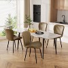 Dining Chairs Set of 2/4/6, Modern Upholstered Pu Leather Kitchen Side Chairs Comfy Backrest - 3 of 4