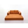 NicBex Convertible Sofa Bed Folding Sofa Bed 2 Seater Couch with Side Pockets, Removable Backrest - 4 of 4