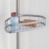 iDESIGN York Metal Wire Tension Rod Corner Shower Caddy Adjustable - 4 of 4