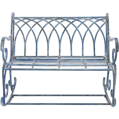 Ressi Rock Bench - Antique Blue - Safavieh