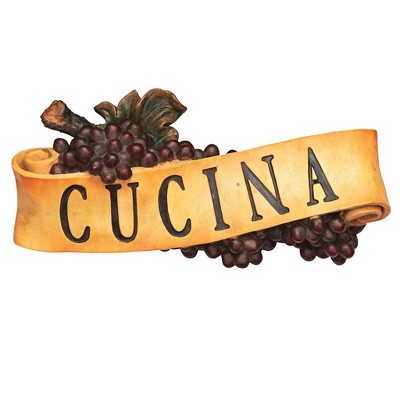 Design Toscano Abbondanza: Cucina Sculptural Wall Plaque