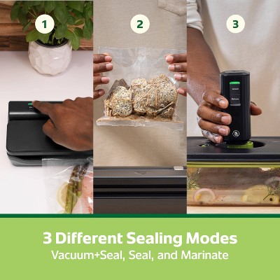 Black Cordless Handheld and Countertop Vacuum Sealer System