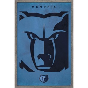 Trends International NBA Memphis Grizzlies - Logo 25 Framed Wall Poster Prints - 1 of 4