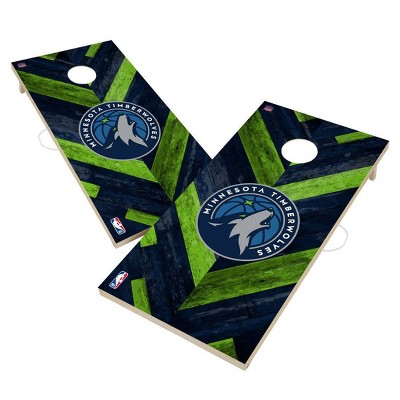 NBA Minnesota Timberwolves 2'x4' Solid Wood Cornhole Board