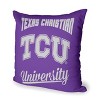 NCAA TCU Horned Frogs Alumni Pillow, 18 x 18 inches - 3 of 4