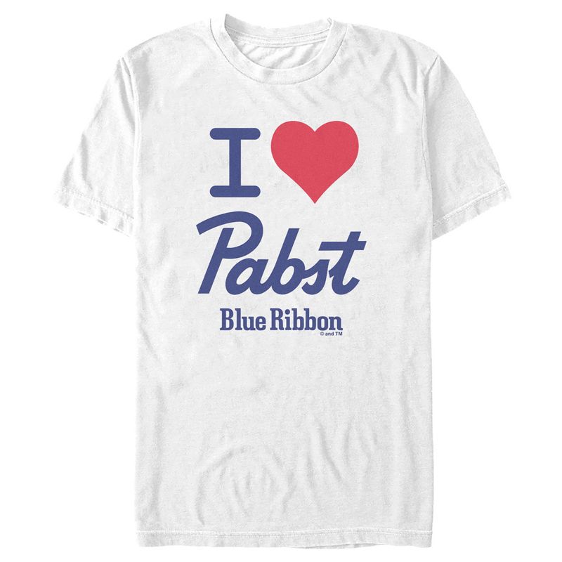 Men's Pabst I Heart Beer T-Shirt, 1 of 6