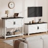Farmhouse Entryway Table with 2-Door, Wood Console Table with Storage, Coffee Bar Cabinet, Sofa Tables Buffet Sideboard for Kitchen, Living Room - 4 of 4