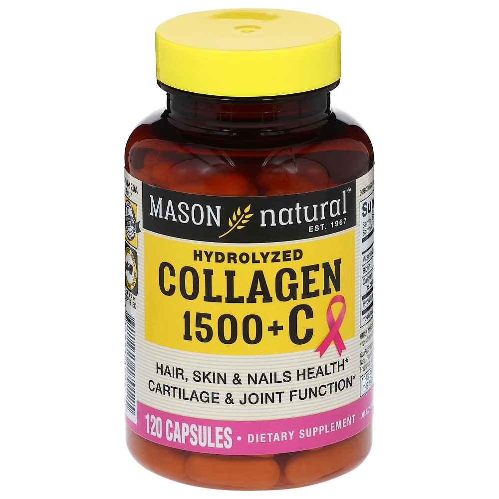 Photos - Vitamins & Minerals Mason Natural Collagen 1500 with Vitamin C Dietary Supplement - 120ct 