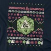 Boys' Dungeons And Dragons 20-Sided Dice Ugly Christmas T-Shirt - 2 of 4