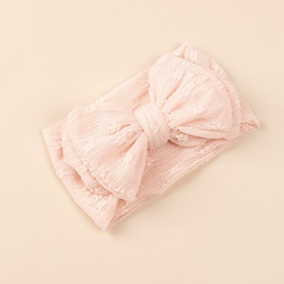 MyKids-USA Baby Various Color Bow Tie Patched Design Elastic Headbands