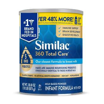 Similac 360 Total Care Non-GMO Infant Formula Powder - 30.8oz