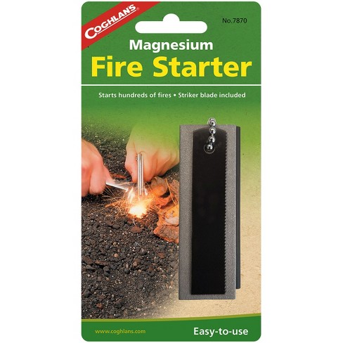 Coghlan's Magnesium Fire Starter, Emergency Survival Camp Strike Flint  Camping