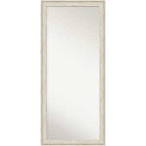 29" x 65" Regal Framed Full Length Floor/Leaner Mirror Birch Cream - Amanti Art: Wall Mount, Polystyrene Frame - 1 of 4