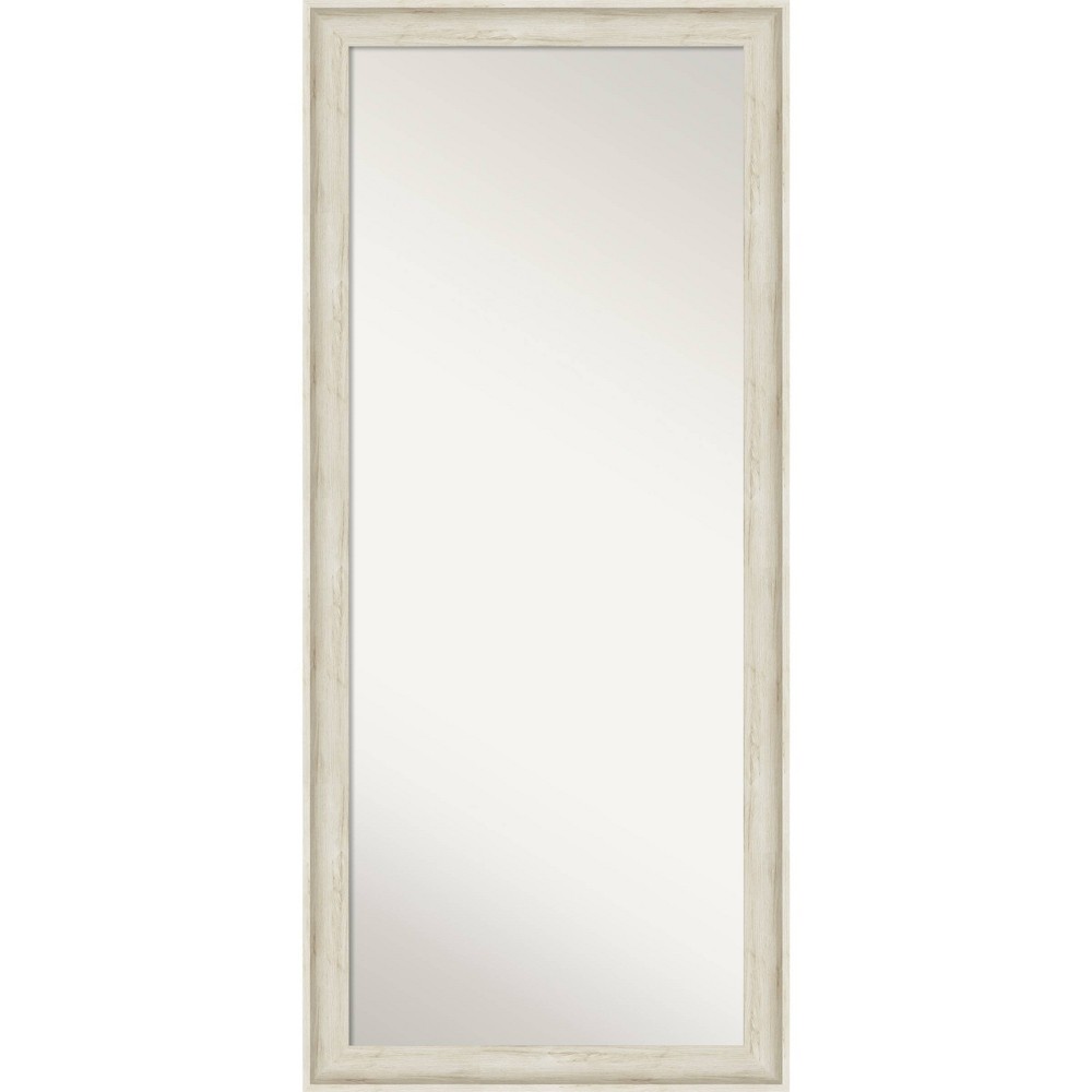 Photos - Wall Mirror 29" x 65" Regal Framed Full Length Floor/Leaner Mirror Birch Cream - Amant