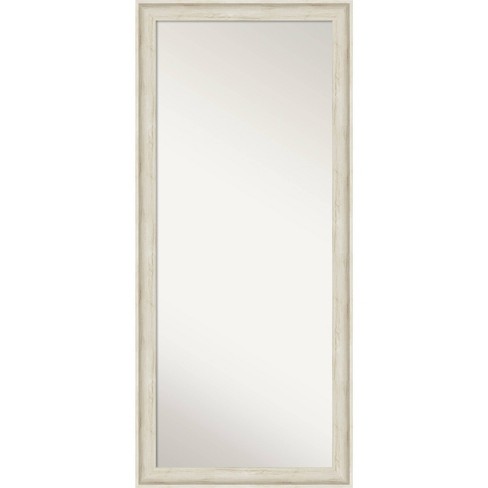 29" x 65" Regal Framed Full Length Floor/Leaner Mirror Birch Cream - Amanti Art - image 1 of 4
