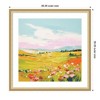 Kate and Laurel Framed Art Colorful Meadow Landscape by The Creative Bunch Studio, 26x26, Florence Gold - 2 of 4