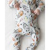 Lev Baby Boys' Bamboo Zipper Footie Pajamas – Baseball, Football & Soccer Print One-Piece Baby Boy Clothes (NB–6/9M) - 4 of 4
