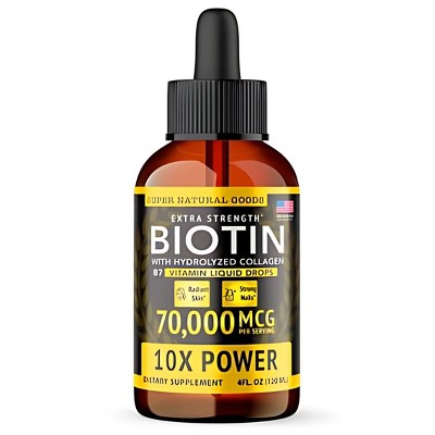 Super Natural Goods - Boosted Biotin & Collagen for Hair Growth, Nail Strength & Skin Health
