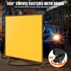 Welding Curtain Screen, Flame-Resistant Vinyl Welding Screen with Frame, 4 Swivel Wheel (2 Lockable) for Workshop and Industrial Protection - 4 of 4