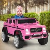 Infans 12V Licensed Mercedes-Benz Kids Ride On Car RC Motorized Vehicles w/ Trunk - 4 of 4