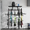 Mount-It! WheelsUp Series Wall Mount with Shelf for 5 Bikes Accessory Mounts - Black - 2 of 4