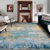 Modern Abstract Rug Washable Rug Low Pile Non-Slip Rugs for Living Room Bedroom - 2 of 4