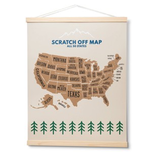 Fathers Day State Scratch Off Map - Bullseye's Playground™ - 1 of 3