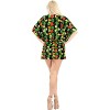 LA LEELA Women's Summer Beach Dress Coverups Mini Loose Holiday Swimwear Bathing Suit Dress Plus Size Casual Swimsuit Cover Ups 3X-4X Black, Floral - 2 of 4