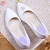 Unique Bargains Silicone Heel Support Cup Pads Orthotic Insole Plantar Care Heel Pads 12Pcs PU Clear Beige Purple - 2 of 4