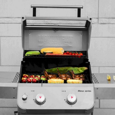 Mesa 2-Burner Stainless Steel Propane Gas Grill with LED Controls