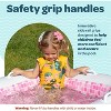 Jasonwell 2-in-1 Inflatable Kiddie Pool 65"x39"x10", Soft Cushioned Floor, Handles, Drain, Shallow Rectangular Pool for Kids 2+, Playful Pink - 3 of 4