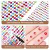 Unique Bargains Acrylic Self-Adhesive Craft Decorative 4 Sheets Rhinestone Stickers - 3 of 4