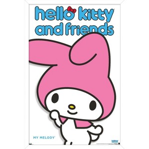 Trends International Hello Kitty and Friends: Hello - My Melody Feature Series Framed Wall Poster Prints - 1 of 4
