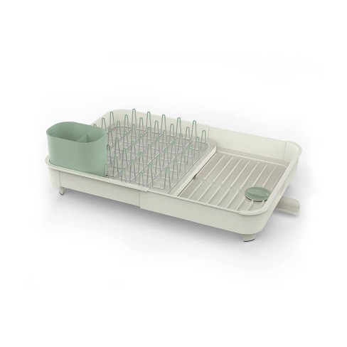 Joseph Joseph Plastic Extend Dish Rack Stone Sage Green