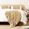 1pc Checkered Flannel Fleece Throw Blanket Soft Cozy Checkerboard Grid Print Chessboard Gingham Pattern Blankets, Christmas Gifts. - 2 of 4