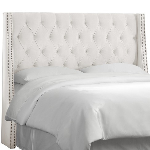 Queen Diamond Tufted Nail On, Diamond Studded Queen Bed Frame
