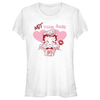 Junior's Women Betty Boop Not Your Babe T-shirt : Target