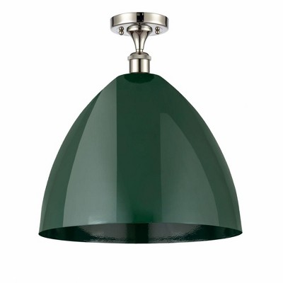 Plymouth Dome - 1 Light Semi-Flush Mount In Industrial Style-18.75 Inches Tall and 16 Inches Wide