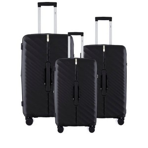 IZOD Gail 3-Piece Polycarbonate Expandable Luggage Set with 360° Dual Spinning Wheels & Combo Lock - 29", 26", 20" Sizes - 1 of 4