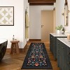Washable Non-Slip Low Pile Floral Area Rug, Stain-Resistant Soft Indoor Carpet for Living Room, Bedroom, Nursery & Dining Room - 3 of 4
