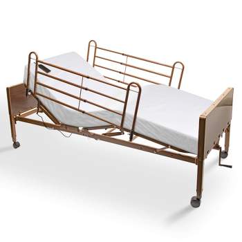 ProHeal Semi-Electric Homecare Bed, Spring Deck with Full Rails for At-Home Medical Care