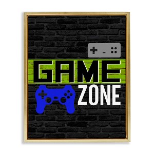 Stupell Industries Vintage Game Zone Floating Frame Canvas Art - 1 of 4
