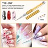 Saviland 6-Piece Crushed Diamond Liner Brush Pens for Nail Art - Gel Polish Painting & Line Drawing Kit, 7-23mm Sizes. - 3 of 4