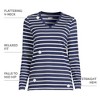 Lands' End Women's Relaxed Supima Cotton Long Sleeve V-Neck T-Shirt - 4 of 4